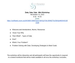 Data, Data, Data Workship